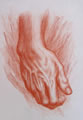Michael Hensley Drawings, Human Hands 11